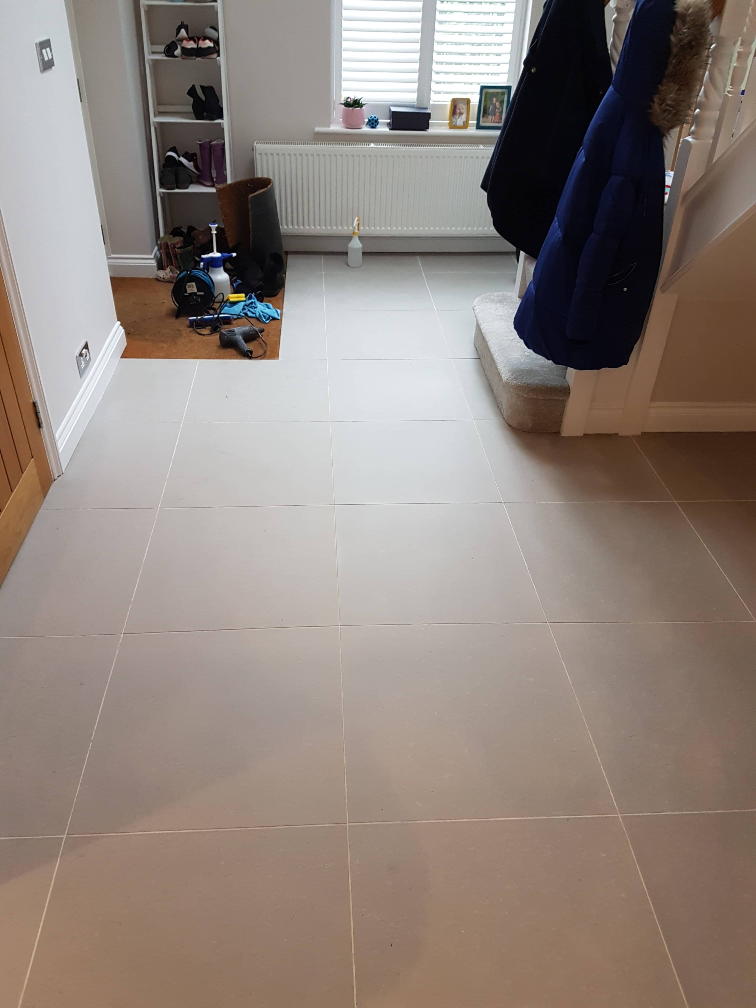 Porcelain Tile and Grout After Cleaning Beaconsfield Hallway