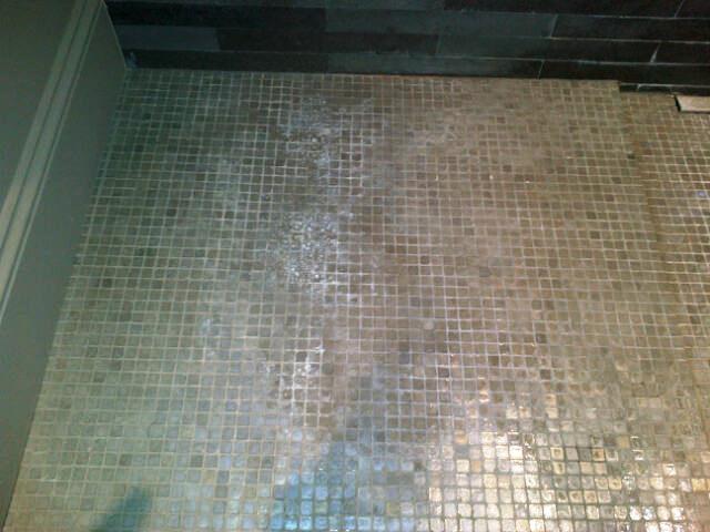Basalt And Glass Mosaic Tiles In A Wet Room London N6 South