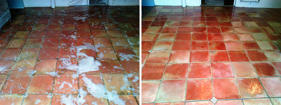 Terracotta Tile in Denham Before and After