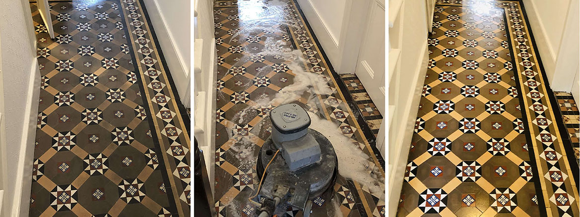 Victorian Tiled Hallway Deep Cleaned and Sealed in Chesham
