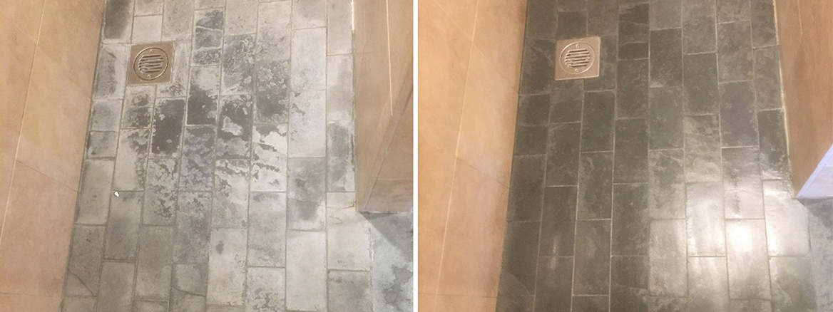 Removing Limescale from Slate Shower Tiles in High Wycombe