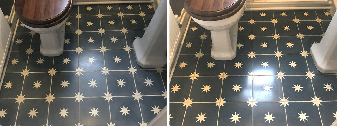 Encaustic Tiled Floor Restored in Marlow